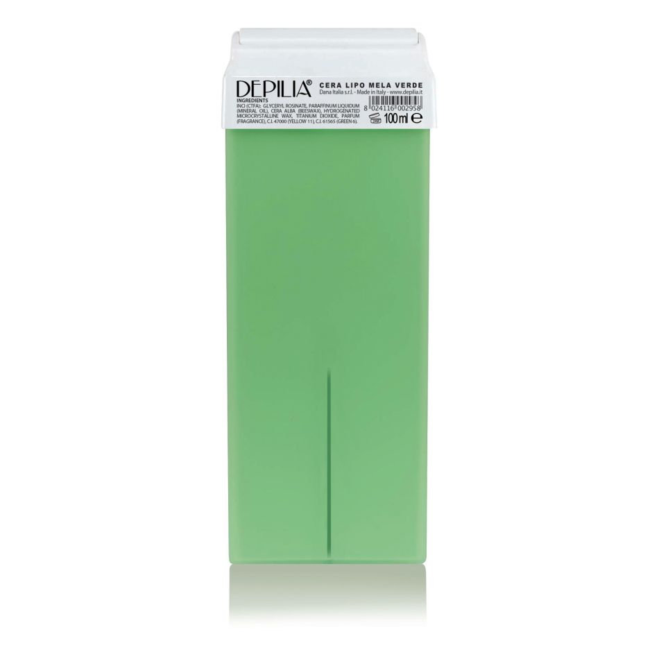 Depilia Roll On Wax Mela Verde 100ml – Kερί αποτρίχωσης σε ρολέτα Πράσινο Μήλο 240025
