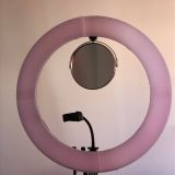 Ring Lamp Ring Light 18'' λευκό - 45W LED με ρυθμιζόμενο μαύρο τρίποδο + καθρέπτη 201018-23107