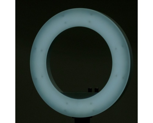 Ring Lamp Ring Light 18'' λευκό - 45W LED με ρυθμιζόμενο μαύρο τρίποδο + καθρέπτη 201018-21478