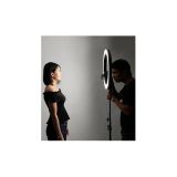 Ring Lamp Ring Light 18'' λευκό - 45W LED με ρυθμιζόμενο μαύρο τρίποδο + καθρέπτη 201018-21481