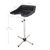 Λουτήρας  Φορητός  Μαύρος Πλαστικός κωδ.:000152