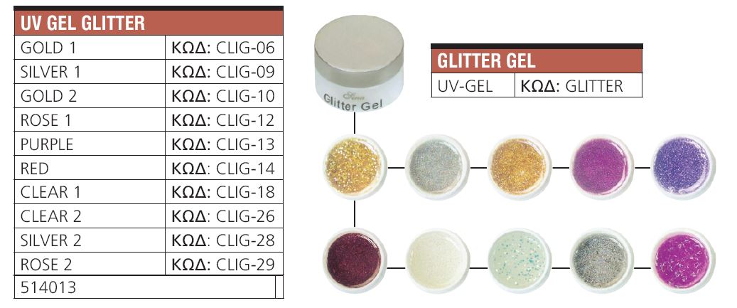 UV GEl Glitter 514013-0