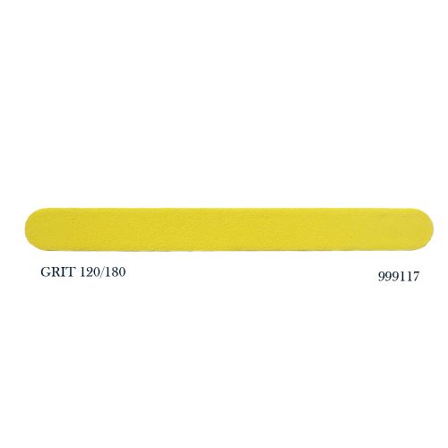 Λίμα 7” Yellow Mylar Nail File  FL3-07B   GRIT-120/180    999117a